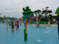 환경 친화적인 물 공원 장비 개구리 Spalsh 혼합 색깔 아이의 물 운동장
