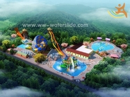 주문 제작된 놀이공원 워터 파크 섬유 유리 워터 슬라이드 아쿠아 파크 설계
