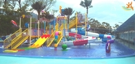 테마 공원을 위한 여름 야외 물 놀이터 올림픽 섬유 유리 슬라이드 가족 물 집